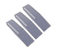 NOLITOY 3 Sets Wall Card Holder Rack with Expandable Plastic Attendance Card Storage Organizer for Employee Clock Wall Mounted Slot Rack in Office