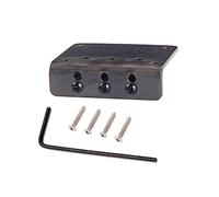 NOLITOY 3 Strings Fixed Bridge Electric Guitar Gai String Hardtail Saddle Bridge Replacement with Adjustable Saddles and Top Load Design for Stable Sound and Easy Installation