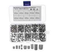 NOLITOY 300pcs Stainless Steel Internal Drive Cup Point Allen Screws Assortment Kit for Door Handles with High Hardness and Corrosion Resistance in Storage Case