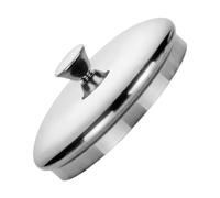 NOLITOY 304 Stainless Steel Mug Lid Round Drink Cover Handle Universal Waterproof Cup Lid for Tea and Coffee Dustproof Beverage Protector for Home and Outdoor Use