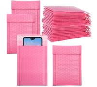 NOLITOY 30pcs Bubble Mailers Packing Envelopes Plastic Bubble Lining Wear-Resistant Versatile Use Pink Packaging for Small Business Shipping Needs