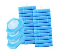 NOLITOY 30pcs Disposable Sponge Toilet Brush Refills Quick-dissolve Cleaning Heads for Bathroom Bowl Cleaner Replacement Hygienic Disposable Brush Heads for Tiles Mirrors Cleaning