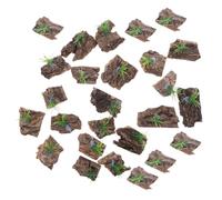 NOLITOY 30pcs Natural Cork Bark Terrarium Decorations Non-toxic Reptile Hide Aquarium Background Versatile Climbing Hiding Accessory for Fish Tanks and Reptile Enclosures