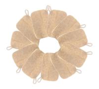 NOLITOY 30PCS Natural Loofah Dishwashing Sponges Handmade Scouring Pads for Kitchen Grease Removal Lightweight Luffa Scrubbers for Home Travel and Outdoor Cleaning