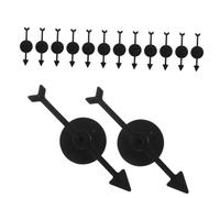 NOLITOY 30pcs Plastic Rotating Game Pointers for Board Games Precise Indication Easy Installation Party Props Black Color Engaging Accessories for Classroom and Home Activities