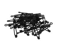 NOLITOY 30pcs Silicone Cable Ties Reusable Flexible Cord Organizer for Wire Harness Management with Hanging Portable Cable Holder for Home Office Desk
