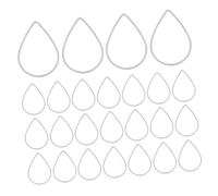 NOLITOY 30pcs Teardrop Linking Rings Water Drop Shape Pendants for Jewelry Making DIY Crafts Silver Charms for Earrings Necklaces Versatile Handmade Accessories