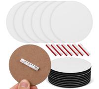 NOLITOY 30pcs White Wood-Based Panel Name Tags with Pins for Work and Events, Wear-Resistant and Efficient Production, DIY Design with Polished and Professional Appearance, 30 Lapel Badges