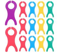 NOLITOY 30pcs Yarn Winding Board Crochet Bobbin Plastic Fish-Shaped Portable Thread Winder Board for DIY Embroidery Random Color