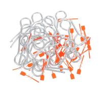 NOLITOY 30sets Fire Extinguisher Lock Pins with Self Locking Tamper Resistant Seals Easy Replacement Pull Pins for Secure Status Monitoring and Simplified Maintenance of Fire Safety