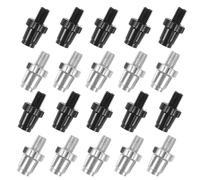 NOLITOY 32pcs Bicycle Brake Cable Adjustment Screws Metal Brake Lever Adjuster Stable Response Universal Fit Black Silver for Commuting in The City and Terrains