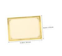 NOLITOY 35pcs Foil Blank Certificate Paper Printable Writable Award Diploma Paper for Graduation Academic Honors with Smooth Writing Surface and Elegant Gold Embossed Border