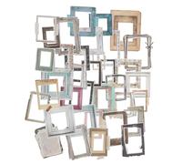 NOLITOY 35pcs Vintage Scrapbook Stickers for Scrapbooking with Peel and Stick Paper Frames, Versatile DIY Options and Effortless Crafting Solution, for Family Scrapbook Supplies and Corner