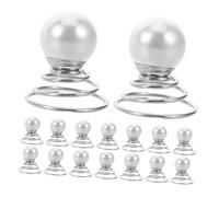 NOLITOY 36pcs Bridal Twist Hair Studs with Faux Pearl Spiral Pins Coil Bun Maker Clips for Wedding Updos Portable Elegant Hair Accessories for Brides Bridesmaids