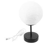 NOLITOY 3D Moon Lamp Bedside Night Light Table Night Lamp Eye-catching Decoration for Home and Living Rooms Christmas Edition