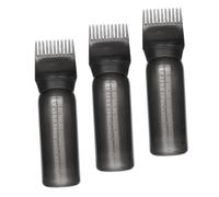 NOLITOY 3pcs 160ml Root Applicator Bottles for Hair Coloring with Graduated Scale, Black Comb Tip for Precise Hair Dye Application, Suitable for Salon and Home Use