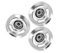 NOLITOY 3pcs 88mm Aluminum Pulley Wheel for Cable Machines with Silent Bearings, Heavy-Duty Roller Pulley Set for Home Gym Equipment and Weight Lifting Fitness Accessories