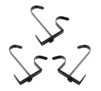 NOLITOY 3pcs Adjustable Pool Handle Hooks Iron Rotating Hook for Pool Fence