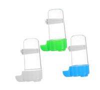 NOLITOY 3Pcs Automatic Pet Bird Water Feeder Clear Plastic Drinkers for Parrots Budgies Cockatiels Lovebirds Convenient Hydration for Bird Cages