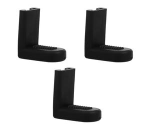 NOLITOY 3Pcs Black Rubber Snare Drum Hanger Hooks Anti-Slip Drum Mounting Claws Replacement Accessories for Snare Hardware Suspension and Display in Kit