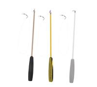 NOLITOY 3Pcs Cat Teaser Wand Interactive Kitten Fishing Rods for Indoor Play Colorful Portable Household Cat for Exercise Chasing and Biting Behavior Control Random Color