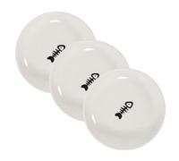 NOLITOY 3pcs Ceramic Cat Food Bowls with Non-slip Silicone Bottom Shallow Wide Plates for Wet Food Feeding Healthy Eating Dish for Cats of All and Ages