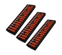 NOLITOY 3pcs Chinese Bead Abacus Portable Math Learning Tool for Students Simulated Traditional Calculating Device Enhancing Arithmetic Skills and Interactive Calculation Experience