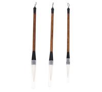 NOLITOY 3pcs Chinese Calligraphy Brush with Wolf Hair and Wooden Handles Writing and Drawing Pens for Beginners Artists and Students Suitable for Painting and Calligraphy Practice
