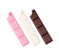 NOLITOY 3pcs Chocolate-shaped Ballpoint Pen Set and Adults, Cartoon Novelty Stationery with White, Coffee, and Pink Colors, Creative Writing Pen for School, Office, and Party Supplies