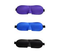 NOLITOY 3pcs Contoured Sleep Masks Lightweight Breathable Eye Covers with Adjustable Elastic Straps for Comfortable Night Eyeshade and Travel Naps