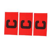 NOLITOY 3pcs Elastic Soccer Captain Armband Red Comfortable Breathable Football Team Bands for Youth and Adult Players Drop Sports Sleeve for Clear Team Identification and Leadership