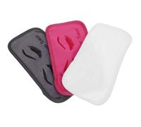NOLITOY 3Pcs Eyelash Extension Forehead Pads Set, Lash Grafting Cushions for Professional Lash Extension Accessories, Includes Dark Pink, White, and Grey Soft Forehead Bands for Salon Use
