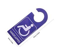 NOLITOY 3pcs Handicap Parking Placard PVC Disabled Permit Sign for Car Mirror Hanging Wheelchair User Parking