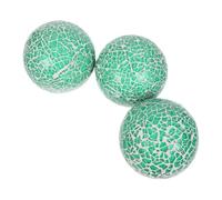 NOLITOY 3pcs Handmade Glass Mosaic Decorative Balls Lightweight Orbs for Christmas Tree Festive Home and Office Decor Reflective Holiday Party Ornaments