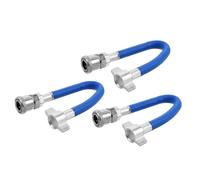 NOLITOY 3pcs High-Pressure Rubber Air Compressor Extension Hose with Quick Connect Coupler Adapter Air Intake Inlet Pipe for Trucks and Trailers Effortless Installation Optimized Sealing