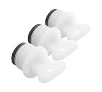 NOLITOY 3pcs Hot Water Bottle Bag Stopper Rubber Leak Proof Seal Backup Options White Replacement Plug for Warm Water Bags Adults