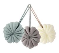 NOLITOY 3pcs Hotel Bathing Balls Pe Bath Loofahs Exfoliating Body Scrubber Soft Shower Sponge Set that Doesn't Leave Scratch Marks and Will Not Hurt Your Skin for Daily Bathing