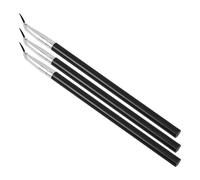 NOLITOY 3pcs Long Handle Angled Horse Hair Eyeliner Brush Set for Precise Makeup Application, Soft Natural Hair Eye Brush for Daily Beauty and Travel Use