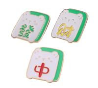 NOLITOY 3pcs Mahjong Brooch Pins Set with Chinese Character Design, Alloy Material Lapel Pins for Clothes, Shawls, Backpacks, and Hats, Mahjong Game Embellishments for Women