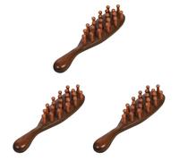 NOLITOY 3pcs Massage Comb Comfortable Massage Comb Scalp Comb Scalp Massager Wide Tooth Comb Detangling Hair Comb Portable Comb Scar Tissue Tool Scalp Care Comb Sandalwood