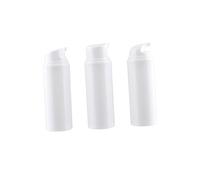 NOLITOY 3pcs Plastic Empty Lotion Bottles with White Caps Travel Cosmetic Containers for Shampoo Airless Sub Bottles for Beauty Products Storage