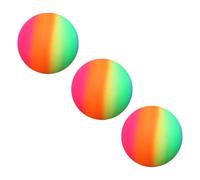 NOLITOY 3pcs Playground Balls Rainbow Pvc Inflatable Bounce Play Balls 22cm Thickened Eco-friendly Beach Handball for Outdoor Garden Sports and Play