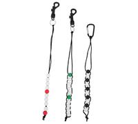 NOLITOY 3Pcs Portable Golf Score Counter Bead Stroke Scoring Tool Plastic Nylon Golfing Accessory for Accurate Indoor Outdoor Game Analysis