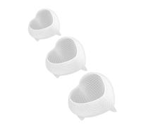 NOLITOY 3pcs Scented Candle Mold Silicone Heart Shape for Candle Making Mold Soap Making Valentine's Day Party Favors
