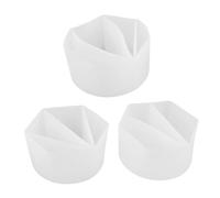 NOLITOY 3pcs Silicone Paint Mixing Split Cups for Fluid Art and Resin Pouring Flexible Reusable Divided Jugs for Precise Acrylic Color Blending Portable Painting Accessories for Artists