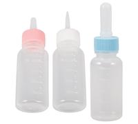 NOLITOY 3pcs Silicone Pet Nursing Bottles for Small Animals and Dogs, 50ml Reusable Feeding Bottles with Easy to Squeeze Pp Material for Puppy and Kitten Feeding