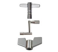 NOLITOY 3pcs Silver Metal Drum Keys Drum Wrench Key Set Universal Tuning Adjustment Tool for Set Outdoor Performance