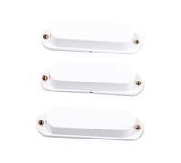 NOLITOY 3pcs Single Coil Pickup Cover Set No Holes Eyes for Electric Guitar Plastic Lid Covers