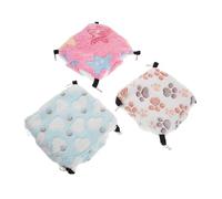 NOLITOY 3pcs Small Pet Hammock Bed Plush Hanging Sleeping Pouch for Hamsters Sugar Gliders Squirrels Warm Fleece Cozy Cage Space-saving