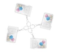 NOLITOY 3pcs Transparent Doll Carrying Bag Small Model Storage Pouch Clear PVC Protective Case for Mini Figure Collectors Travel Outing Accessory